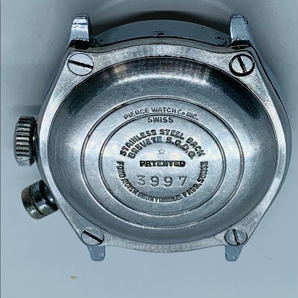 SOLD Vintage Swiss made Pierce Pilots chronograph - Picture 8 of 8